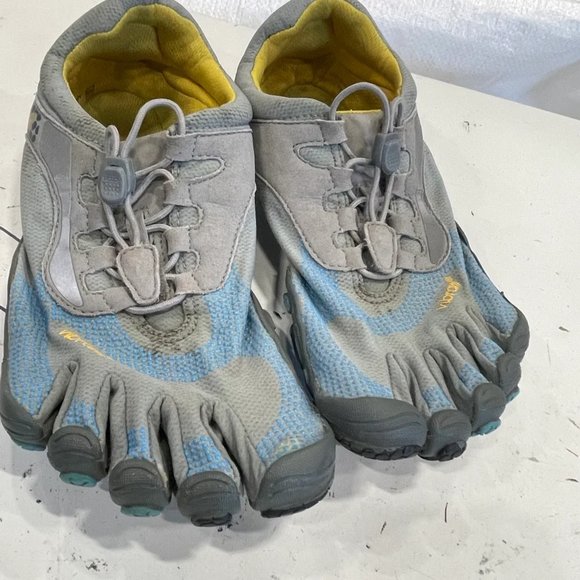 Vibram five finger womens gray blue barefoot running athletic shoes W356 size 39 - Picture 5 of 5